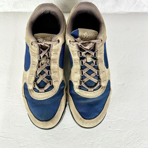 Danner Men\'s Jag Low Hiking Shoes Size 9 Burro Brown True Blue 37397 Suede Nylon main image 8